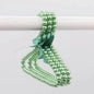 2Pcs Fashion Plastic Pearl Bow Clothes Clothing Hanger Hangers for Kids Children Pet Dog Faux Pearl Bow Clothes Hangers Plastic Pearl Beaded Bow Clothes Dress Coat Hanger