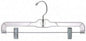 Only Hangers Clear 14" Pant/Skirt Hangers [Bundle of 50]