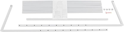 Scarf Display Stand, 10 Tier Metal Scarf Holder Organizer, Scarf Hanger Scarf Holder Scarf Organizer Belt Organizer Pants Rack Scarf Rack for Commercial Clothing Retail Store (White, 120cm)
