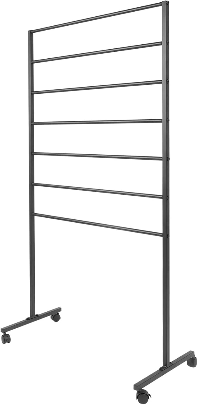 Scarf Organizer, Scarf Display Stand, 7 Tier Metal Scarf Holder Organizer, Floor-standing Scarf Rack for Commercial or Home, Hijab Stand RackTies Belt Pants Hanging Rack