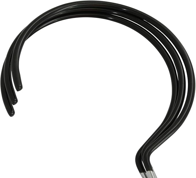 XGNG 3PCS Black Non-Slip Belt Rack Tie Hanging Hooks Closet Accessories Scarf Ring Hangers Scarf Organizer Storage Holders for Ties Scarves Belts Tank Tops Pashminas