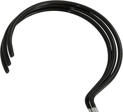XGNG 3PCS Black Non-Slip Belt Rack Tie Hanging Hooks Closet Accessories Scarf Ring Hangers Scarf Organizer Storage Holders for Ties Scarves Belts Tank Tops Pashminas