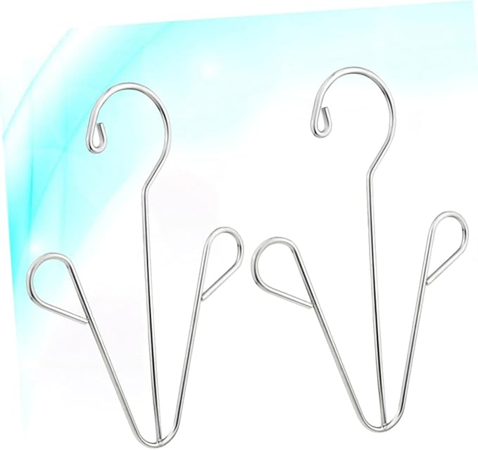 Happyyami Stainless Steel Shoes Drying Rack 2pcs Shoe Hanger Organizer Hooks for Easy Hanging for Household Use and Space Saving in Closets and Bathrooms