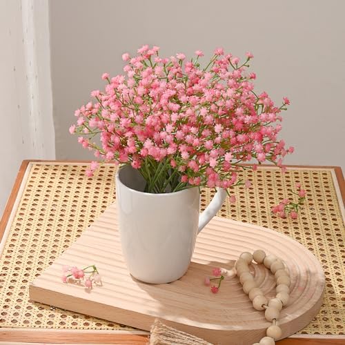Babys Breath Artificial Flowers, 10 PCS Pink Artificial Baby Breath Flowers - Image 6