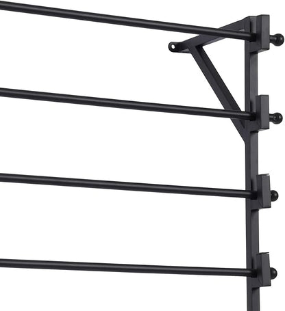 Wall Mounted Scarf Display Rack 10 Layer Wall Wrapping Paper Ribbon Organizer Retail Display Scarf Rack Scarf Tie Belt Towel Rack for Retail Shops, Workspaces