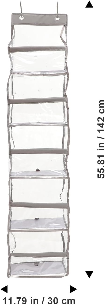 COHEALI Door Hanging Organizer Bag with Hooks Multi-pocket Wall-mounted Storage for Shoes Cosmetics Clothes and Essentials Space-saving Over Door Organizer for Home and Closet