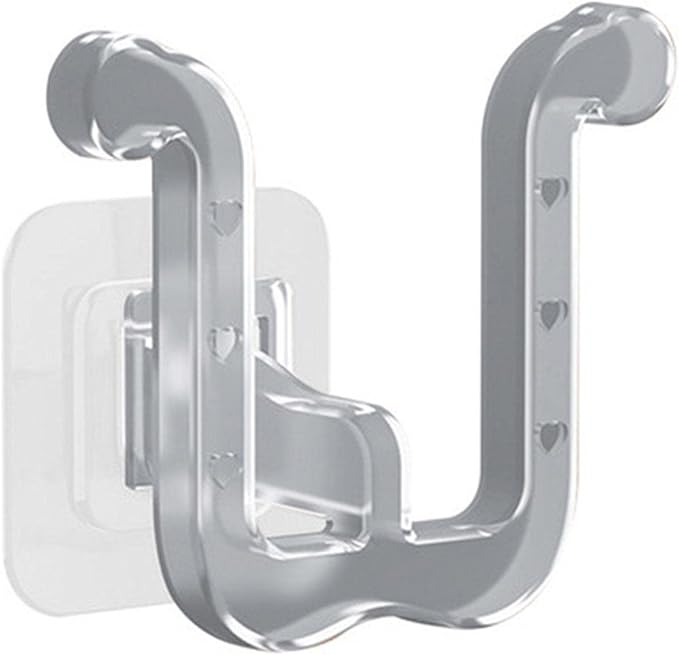 DUDOK Transparent PP Wall Mounted Shoe Hook, Space-Saving, Modern, Non-Drilling, Easy Install, 1 Hook, Bathroom, Door, Living Room