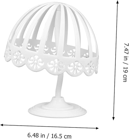 IMIKEYA 2pcs Hat Rack Baby Bonnet Holder Hat Holder Baby Bonnet Rack Display Stands Showing Stand s for Kids Has Polyethylene (pe) White Organizer Child Storage