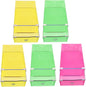Holibanna 5Pcs Stackable Shoes Storage Organizer Boxes Transparent Plastic Shoe Cases with Drawer Design for Easy Access for Bedroom Balcony and Living Room