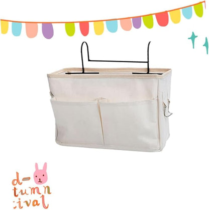 IMIKEYA White Wall Mounted Hanging Storage Bag for Home Practical Organizer for Bedroom Kitchen Living Household Over Door Pouch for Necklaces Keys Phones Shoes and More