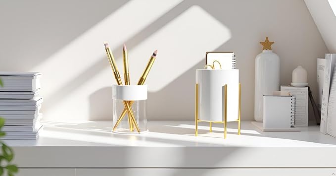 2 Set Silverware Caddy for Countertop,Sturdy Ceramic and Sturdy Metal Frame,Buffet Tableware, Party Table Decorations