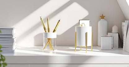 2 Set Silverware Caddy for Countertop,Sturdy Ceramic and Sturdy Metal Frame,Buffet Tableware, Party Table Decorations