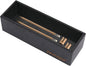 PRATIQUE Bamboo Drawer Organizer - Kitchen Utensil Organizer Silverware Tray Cutlery Holder，Office Desk Supplies and Accessories,8.9 * 3 * 2.6inch,Black
