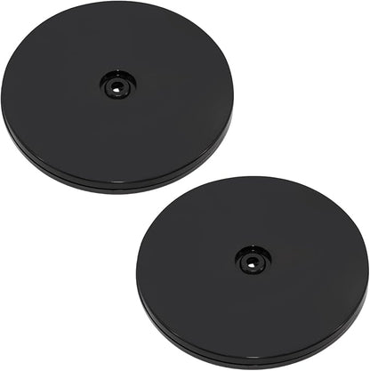2 Pcs Black 6 inch Acrylic Lazy Susan Rotating Turntable Organizer Bearings - Round Swivel Plate for Spice Rack, Table, Cake, Kitchen Pantry