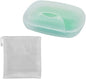 Soap Box Holder, Soap Dish Soap Saver Case Container for Bathroom Camping Gym 1 Pack (Clear)