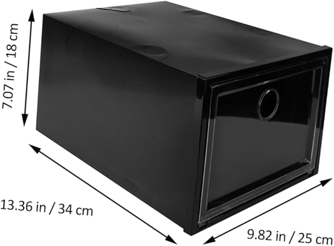 SOLUSTRE 6pcs Pp Material Sneaker Storage Boxes Shoe Organizers Entryway Shoe Storage