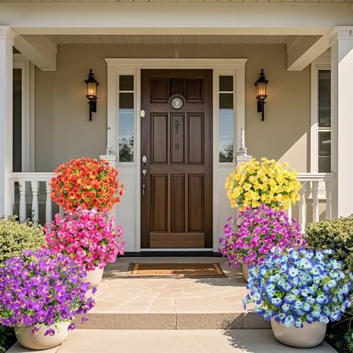 16 Bundles Artificial Pansy Flowers for Outdoors, Mixed Colors - Image 4