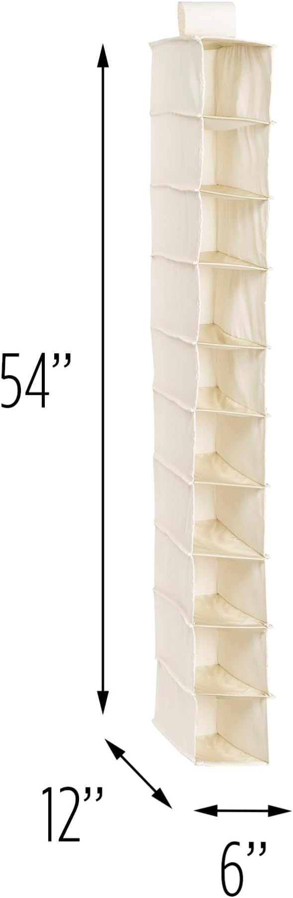 Honey Can Do 10 Shelf Shoe Org, Natural SFT-01254 Natural