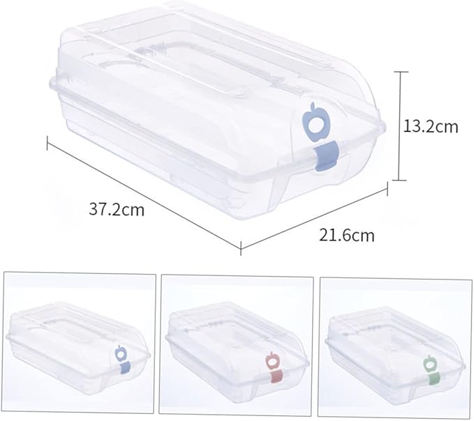 Stackable Shoe Storage Box 22x13x37cm Green Plastic Shoe Container View Vent Holes Easy to Assemble