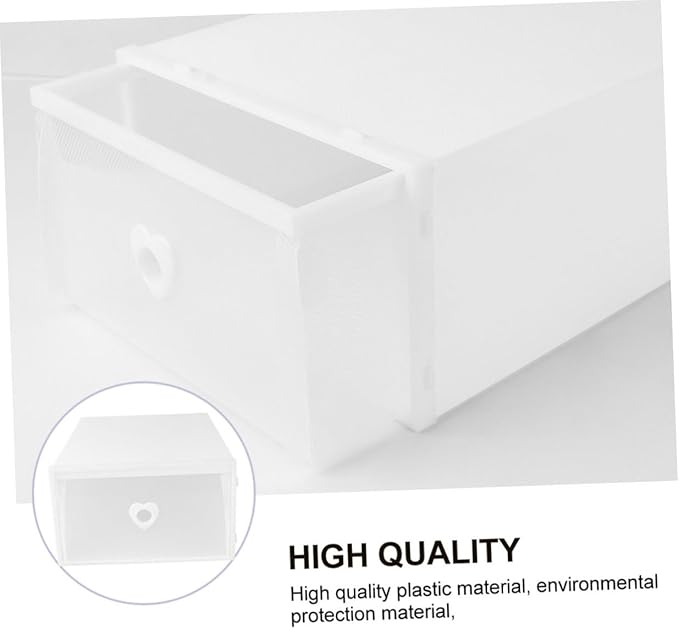 LABRIMP 3pcs Storage Boxes for Shoes Socks Pp Plastic Drawer-style Moving Boxes Organizers