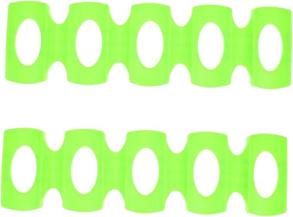 MAGICLULU 2pcs Refrigerator Beer Holder Mat Convenient Beverage Organizer for Cans and Bottles Silicone Design Stackable Drink Rack for Fridge and Freezer Storage