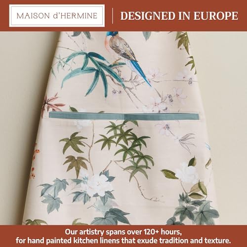 Maison d' Hermine Aprons for women with Pocket 100% Cotton (27.50"x31.50") - Image 2
