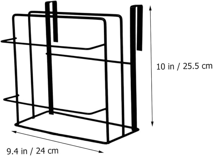 OUNONA 2Pcs Over Cabinet Towel Organizer Stylish Kitchen Door Storage Rack for Efficient Space Saving and Easy Access for Cutting Boards and Duster Cloths Design