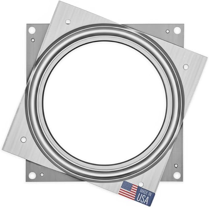 Lazy Susan Hardware, 4 inch, 350 lbs. Load Capacity, Pack of 2 Steel Lazy Susan Turntable Ball Bearing, by Woodpeckers