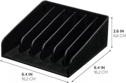 iDesign The Sarah Tanno Collection Silicone Makeup Palette Holder and Cosmetic Organizer, Black