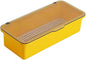 Flatware Tray with Lid and Drainer,Silverware Tray Kitchen Dinnerware Holder and Utensil Storage Container for Flatware and Silverware(Yellow)