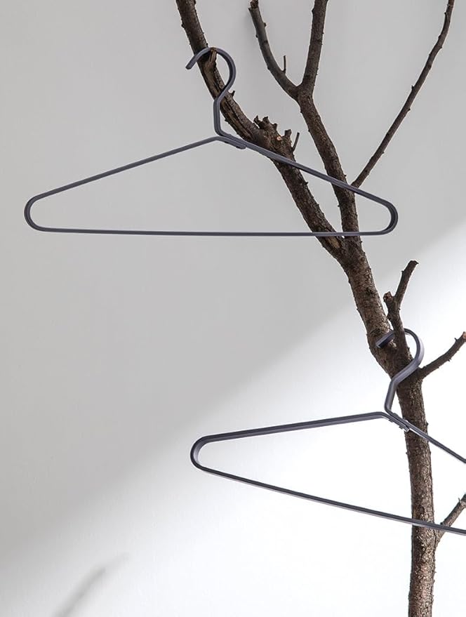 Premium Matte Titanium Gray Aluminum Coat Hangers 90 Piece Set, 16.5” Extra Smooth & Durable Metal Shirt Dress Hanger,Aluminum Alloy Hanger,Clothing Support,Clothing Hang