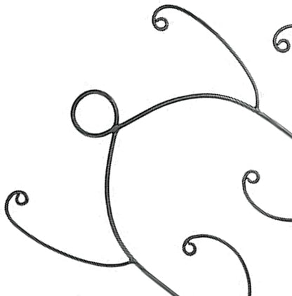 Mitten and Hat Drying Rack Tree – Freestanding Wrought Iron Accessory Holder with 10 Hooks, Graphite Powder-Coated Finish – Winter Gear Organizer for Gloves, Hats, Scarves, and Coats