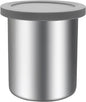 Stainless Steel Pint Containers & Lids Compatible with Ninja Creami ice Cream Maker NC500, NC501, CN501CO Delux Series– 1 Pack, 24 oz, Silicone Lids, BPA-Free, Dishwasher Safe, 5 Years Warranty