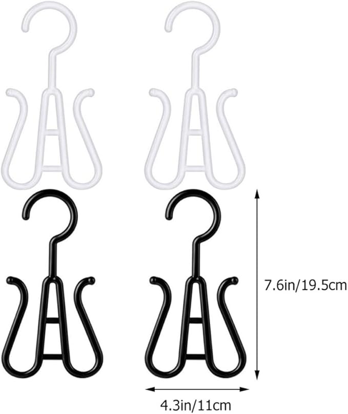 Happyyami 12pcs Thickened Plastic Shoe Display Hooks Sturdy Shoes Organizer for Install Hanging Hooks