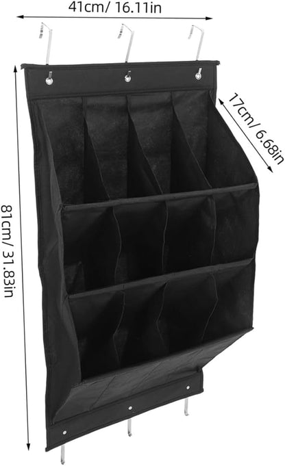 IMIKEYA Hanging Shoe Organizer with Space Saving Wall Rack for Sneakers and Accessories Easy Installation Over Door Storage for Closets and