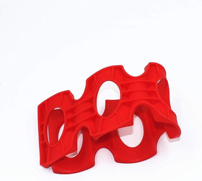 Mobestech Beverage Refrigerators 2pcs Fridge Silicone Beer Can Organizer Wine Bottle Stacker Refrigerator Space Saver Drink Holder Rack for Home Party Bar Green Red Silicone Holders