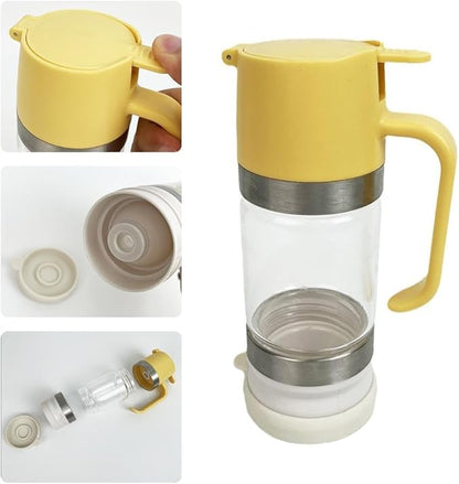 No-Drip Honey Dispenser, 2026 Upgraded Glass Honey Dispenser,Honeys Dispensers No Drip Glass,Maple Syrup Dispensers,Honeys Jar with Handle,SyrupDispenser for Coffee,Tea,Gifts for Mom Lover