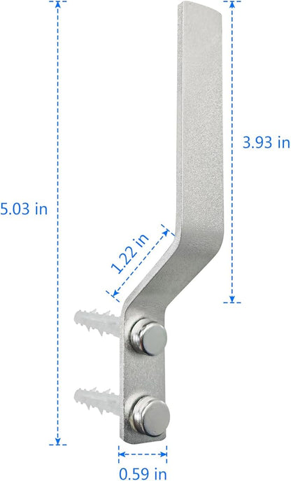 4 Pcs Aluminum Shoes Hooks, Door Wall Mounted Shoes Rack Shelf Organizer for Door Hanging Shoes