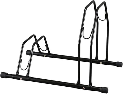 Iris Ohyama Bicycle Stand, Black, for 1 to 3 Cars, Fall Prevention, Space Saving