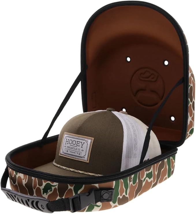 HOOEY Unisex Cap Carrier - Durable Hat Case for Travel & Storage (Critter Camo, X-Large)