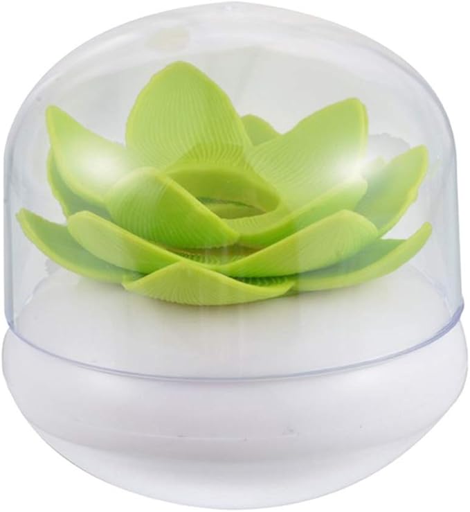 2 Pack Creative Lotus Cotton Swab Holder Q-Tips Toothpicks Holder Table Decorate Cotton Bud Storage Box Organizer