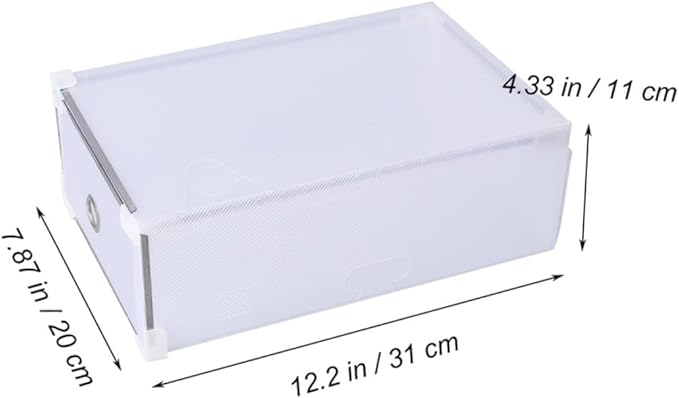 5pcs Type Shoe Storage Organizer for Women Half Design Easy Access and Identification for Shoes and Accessories Storage White