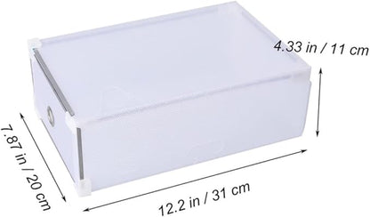 5pcs Type Shoe Storage Organizer for Women Half Design Easy Access and Identification for Shoes and Accessories Storage White