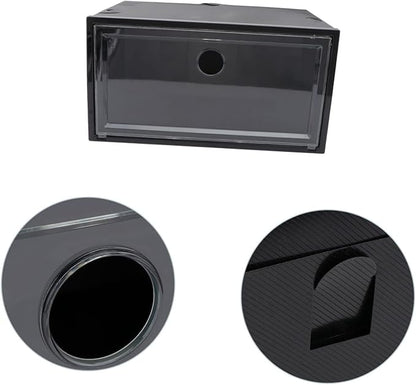 Ciieeo 1pc Shoes Organizer Box Side Opening Door Plastic Storage Container for Sneakers and Boots Dust Shoe Storage for Home Use