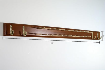 Proman Products HG16176 Tie and Belt Wood Hanger