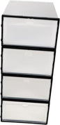 Outanaya 4pcs Plastic Shoe Storage Boxes Stackable Holders for Easy Organization and Dust for Home Dorm and Shoe Stores