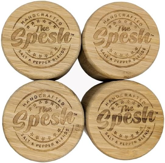 Bamboo Seasoning Box with Magnetic Swivel Lid