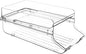 MAGICLULU Refrigerator Bins Organizer Soda Fridge Storage Box Capacity Drink Dispenser