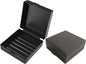 Soap Holder 2 Pack, Shower Bar Case Box Fit Dr Squatch, Waterproof Travel Container with Lid, Square Bathroom Soap Dish for Camping Gym Outdoor Traveling (Black/Clear Black)