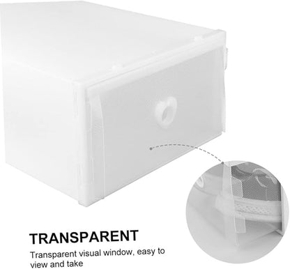 LABRIMP 3pcs Storage Boxes for Shoes Socks Pp Plastic Drawer-style Moving Boxes Organizers